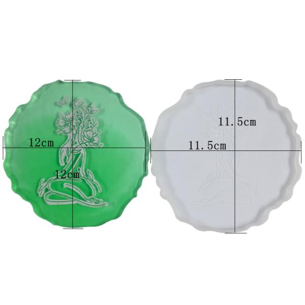 Irregular Shape Silicone Resin Mold Poxy Jewelry 3D Coaster Moulds