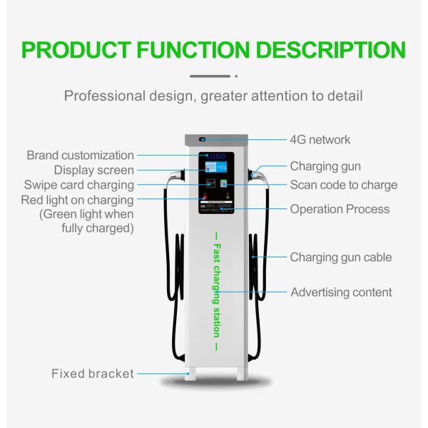 Fast Electric Motorcycle Charging Station Fully Automatic 12KW 220A