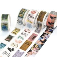 Masquage en gros de bande paerforée coloré d'Adhevise d'individu de Washi DIY de bande paerforée