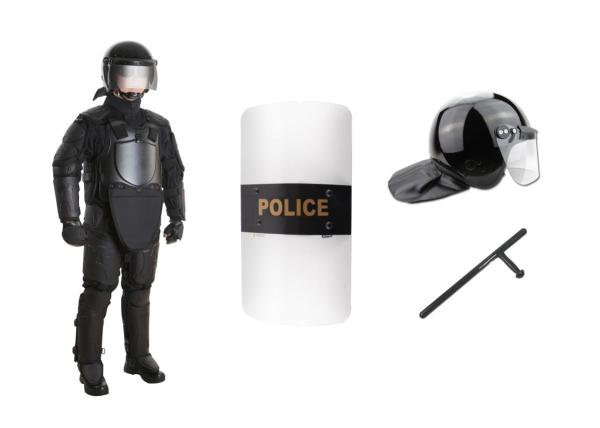 Security Anti Riot Police Outfit / Tactical Body Armor Suit Heavily Protected FV-2 Level