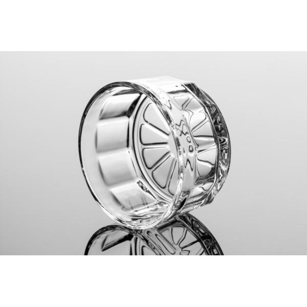 Mini 130ml Pressed Glass Kitchen Wares Transparent Dessert Stackable Glass Bowls