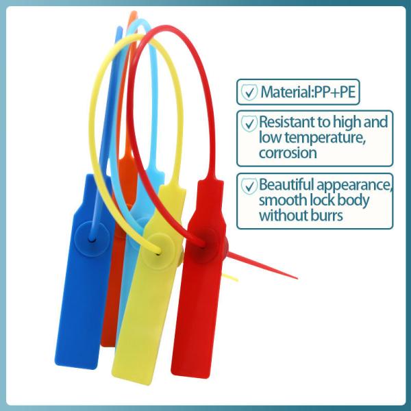 Plastic Numbered Security Seals Easy Break Tamper Plastic Numbered Seal Truck Plastic Seals