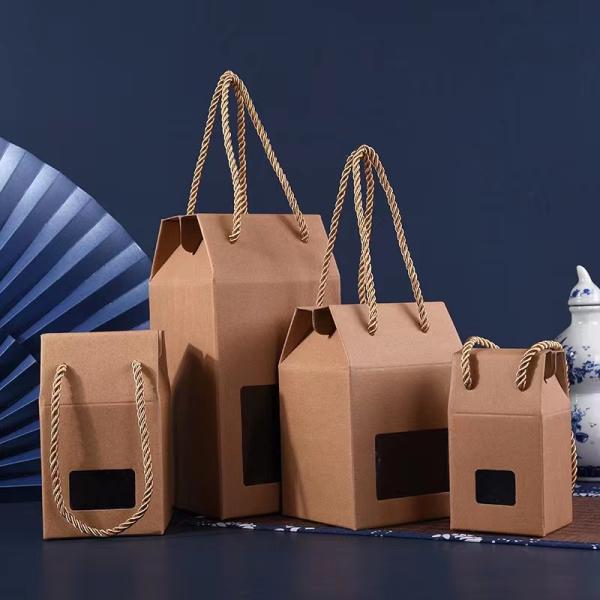 Universal Creative Kraft Paper Packaging Box Mug Gift Box Customized Tea And Honey Box