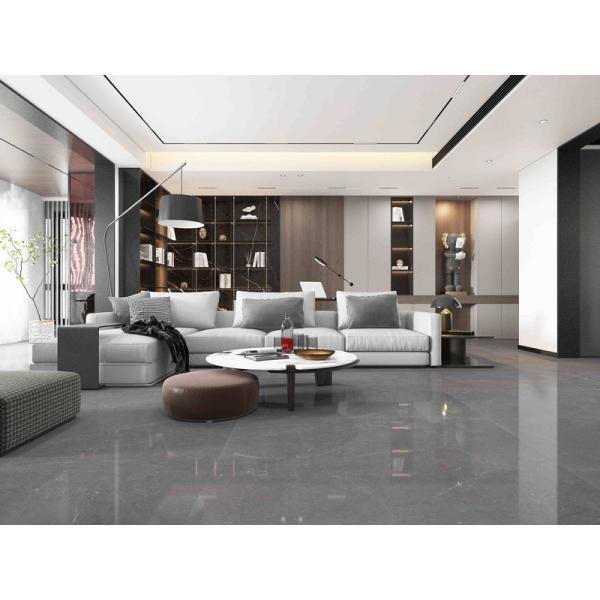 Sleek / Glossy 750x1500mm Marble Pattern Porcelain Tiles for Modern Bathroom Floors