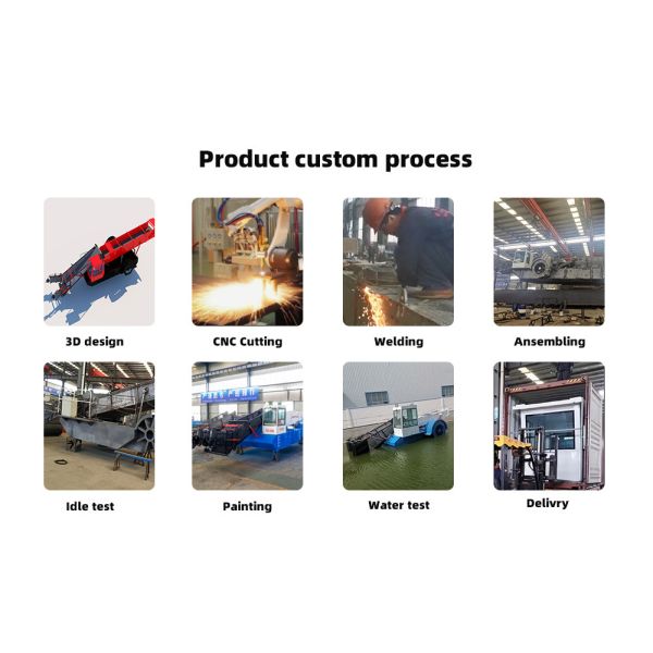 High Efficiency Aquatic Weed Harvester with Paddle Wheel Drive and 2000 m³ Capacity