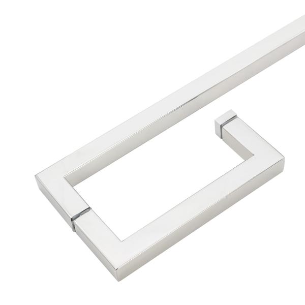 Puerta de entrada puesta en polvo Puerta negra puesta en polvo Puerta de vidrio de baño Instalación