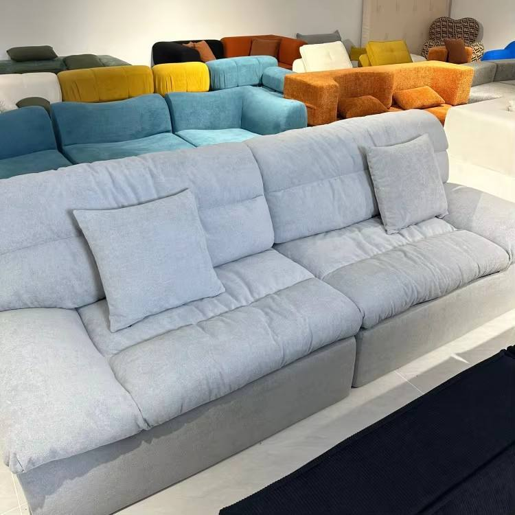 Wholesale Comfortable Pure Sponge Filling Sofa Modular Corner Sofa Could Couch Vacuum Compressed Sofa for Home Apartment