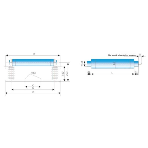 Высоковольтные предохранители XRNM-7.2KV/315A 76L=442 (* 510 ) / XRNM-12KV 100A / XRNM-7.2kV/200A 50kA
