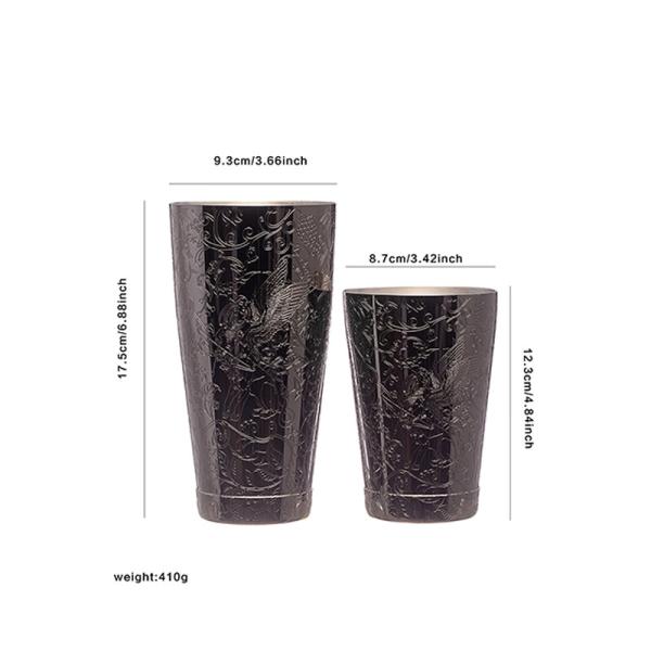 Stainless Steel Homeware Mixology Cocktail Shaker Set SS 18/8
