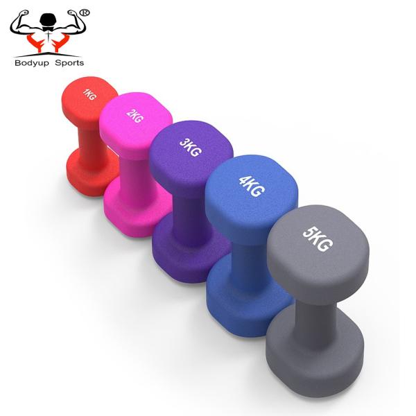 Harmless Gym Equipment Dumbbell Set , Plastic Dumbbell Weights With Rich Texture