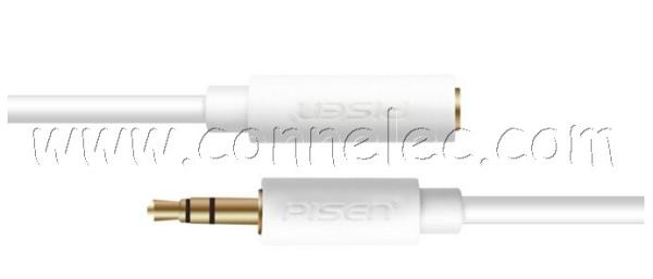Brand new and original Pisen 3.5mm stereo audio extension cable, 1.5m,  Pisen output cable