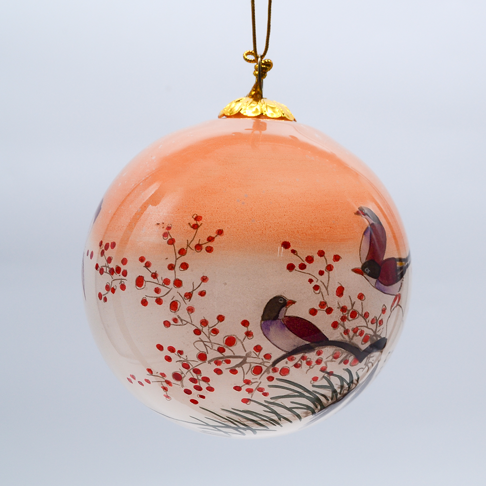 China Personalized  Inside Painted Christmas Christmas  Glass  Balls  Ornament  for Christmas