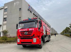 Professional Heavy Rescue Fire Trucks 6X4 10000L With Water And Foam