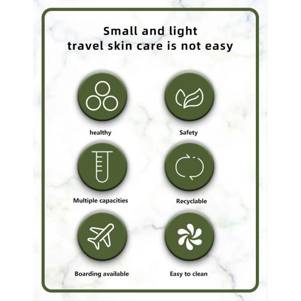 Emballage privé d'air acrylique cosmétique 50g de soins de la peau de pot