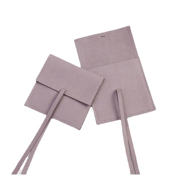 OEM/ODM Acceptable Suede Microfiber Jewelry Pouches Luxury Style for Custom Logo