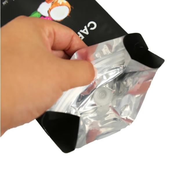 Custom Printing Laminated Heat Sealing Side Gusset Aluminum Foil Plastic Custom Coffee Packaging Pouch Bag