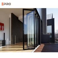 Portas de dobradura de alumínio do vidro triplicar-se do hardware da hermeticidade
