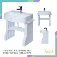 Bassin à main, bain-marie, évier pour bébé avec 3 piles AA, adapté aux enfants de 1 à 5 ans.