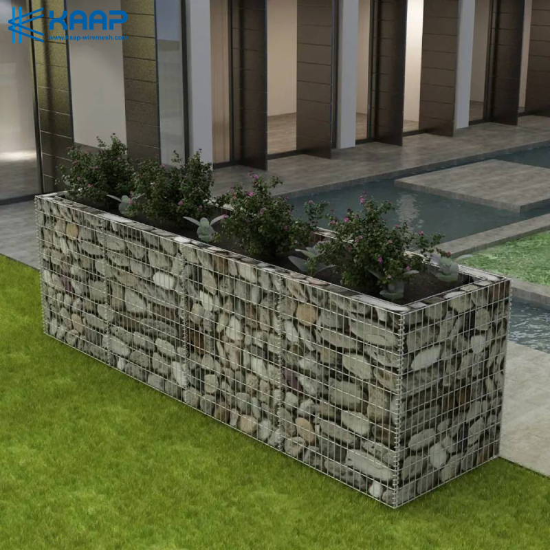 1x0.3x0.7m сваренное украшение сада подпорной стенки корзин Gabion каменное