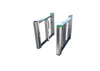 RGB Indicator Airport Access RS485 SS304 Flap Barrier Gate with clear wing