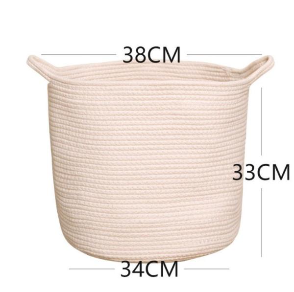 Decorative Custom Woven Cotton Rope Laundry Toys Candy Storage Fabric Container Wholesale Spa Gift Baskets Organizer