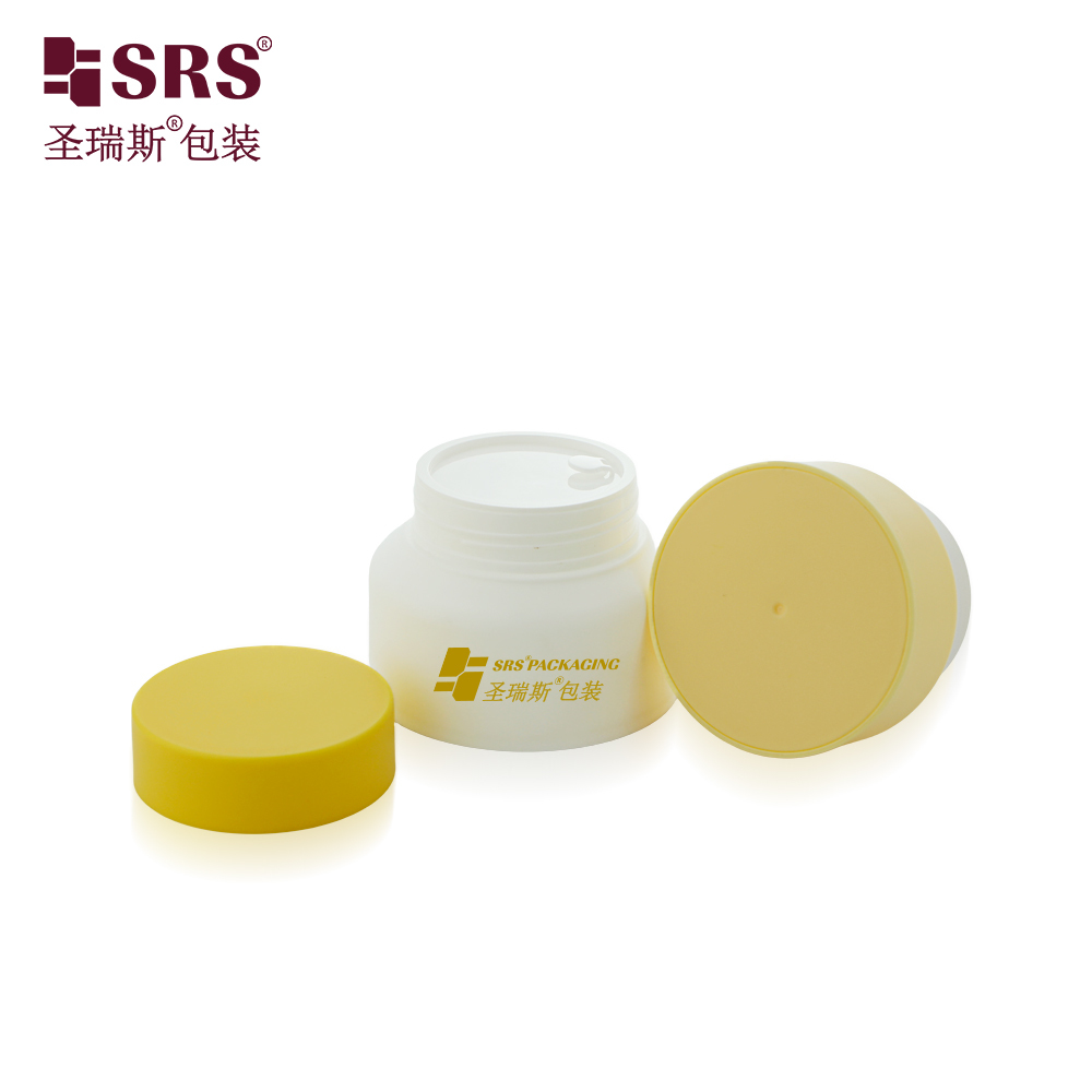 SRST 30g 50g 80g 100g Double Wall Plastic PP Cream Jar Container Cosmetic Packaging Wholesale