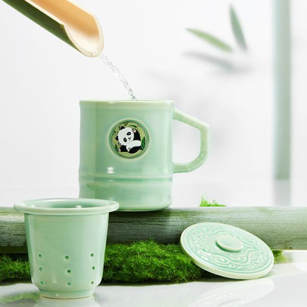 Pronto para envio em estoque 550ml caneca de porcelana com decal pintado à mão