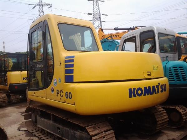 crawler moving type used komatsu PC60   mini crawler excavator