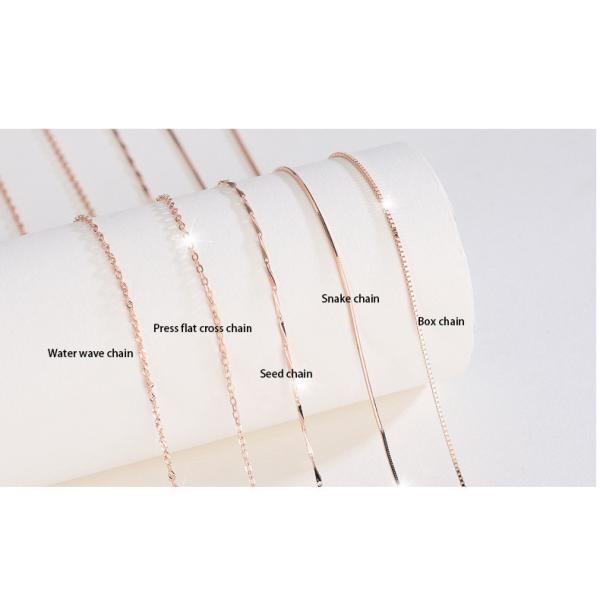 Starry 2.1g 17.7in Long Silver Chain S925 18 Inch Silver Chain SGS