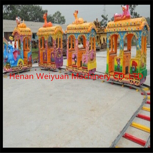 Elephant theme big amusement park rides kiddy train for sale / amusement park electric trains