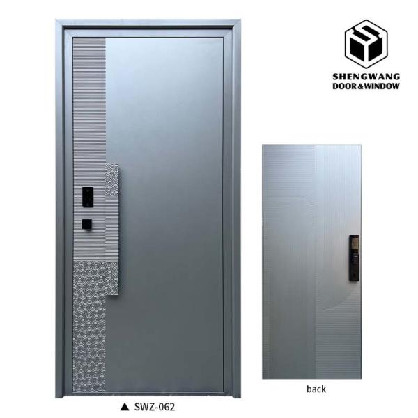 Safety Wooden Fire Aluminum Room Doors With Beauty THK 45mm Finishing Panel Finished