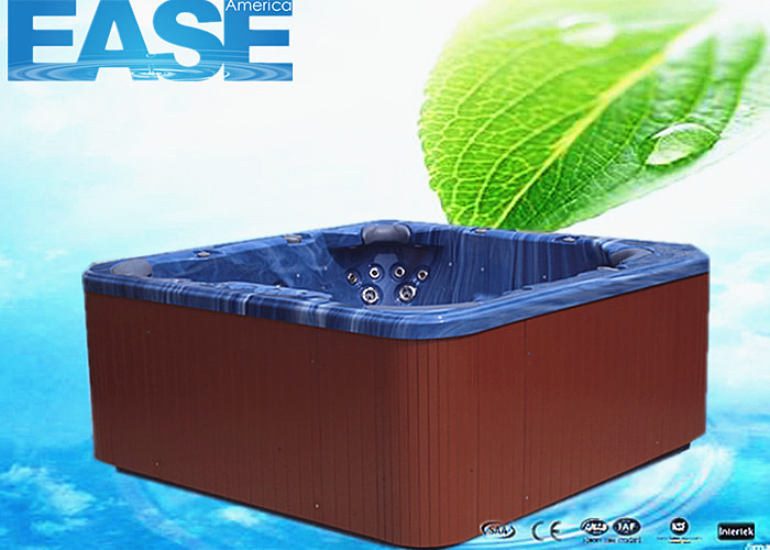 Balboa control acrylic shell square massage outdoor 6 seat hot tub with two therapy collar