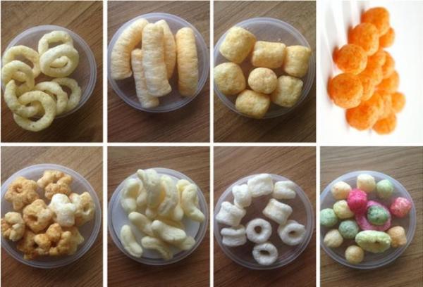 SS Material Snack Food Extruder Machine Auto Extrusion Snacks Food Machinery