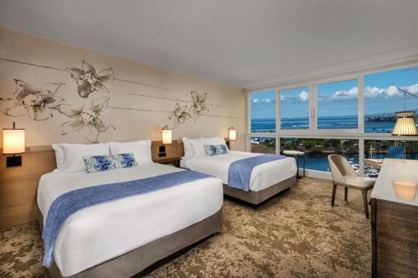 Phuket travel hotel new furinture supplier from China for Bedroom set by wood bed with table desk and fabric sofa chair