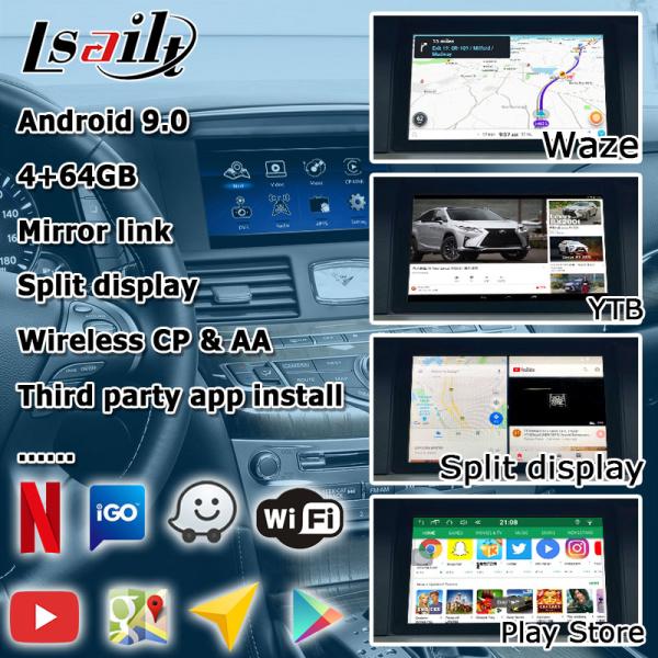 Infiniti Q70 M35 M35h M45 Nissan Fuga Android carplay обновление с несколькими пальцами