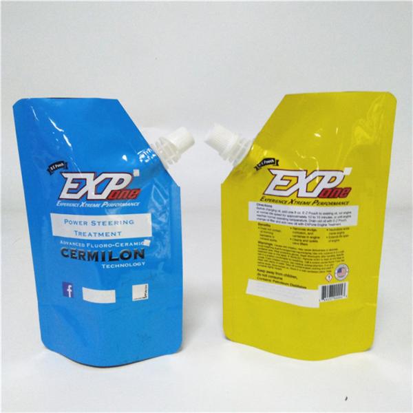 Recyclable Beverage Drinking  Spout Packaging Bags Plastic Liquid Pouch