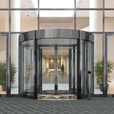 Convenient And Automatic Revolving Door For Secure And Modern Building Access