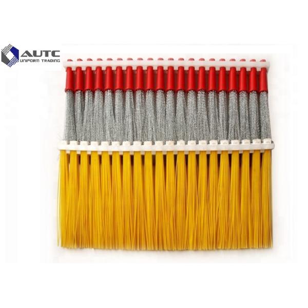 Sweeper Broom Stainless Steel Strip Brush , Industrial Cleaning Brushes Airport Runway