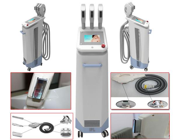 Good treatment Three handles extra hair, wrinkles, acne removal IPL beauty device