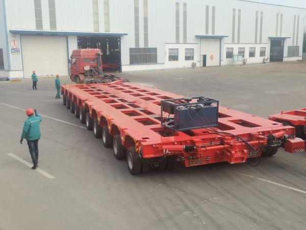 Modular Semi Trailer With 200/250/300/500 Tons Payload And Heavy Mechanical Suspension