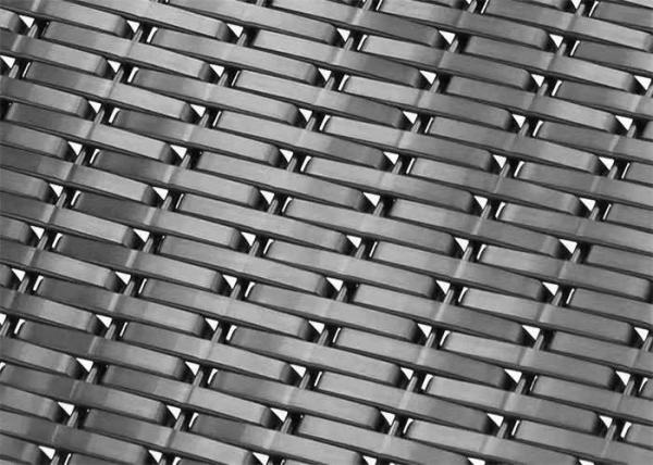 SUS316 Crimped Decorative Metal Mesh Architectural Woven Wire Mesh