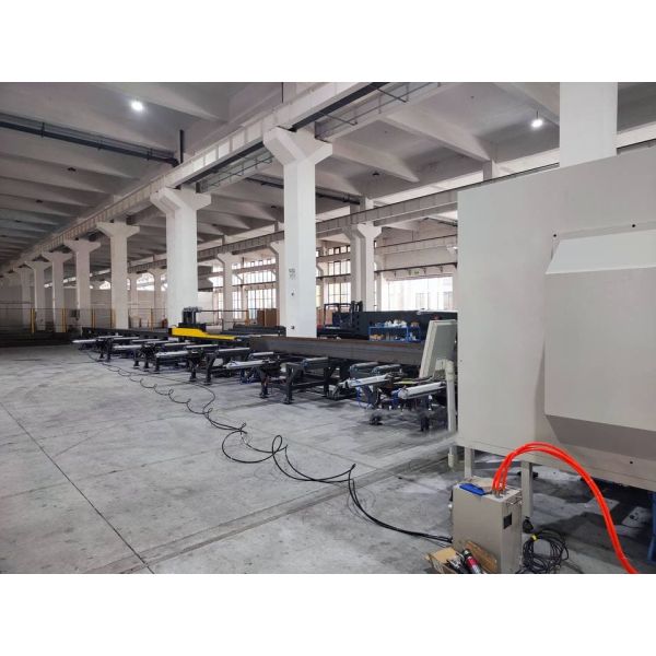 Bridge Fabrication Use High Speed CNC H Beam Drilling Sawing Machine With Shearing Function