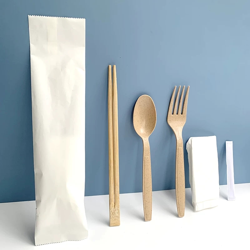 40gsm +10PE Coating Cutlery Wrapping Paper With Customize Printable Design 80cm 90cm