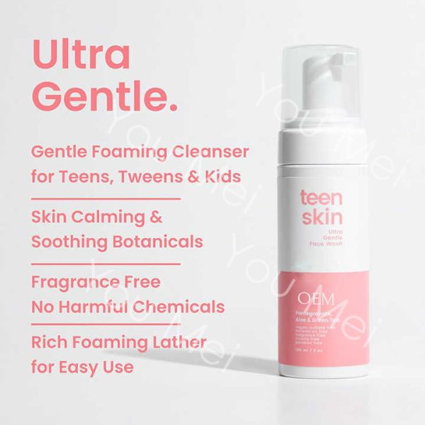 Organic Herbal Green Tea Cleansing Mousse Foam Ultra Mild OEM