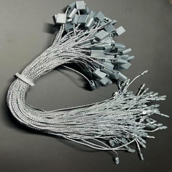 Customized Aluminum Plastic Hang Tag Fasteners For Fabric Garment