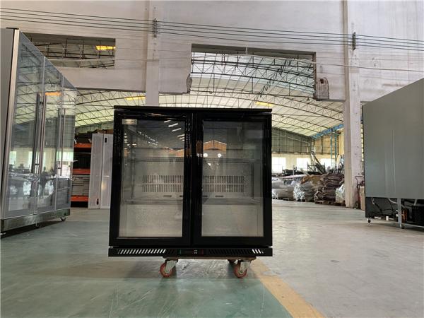 2 Doors Counter Top Beverage Fridge Beer Display Cooler Refrigerator Under Back Bar Beer Cooler