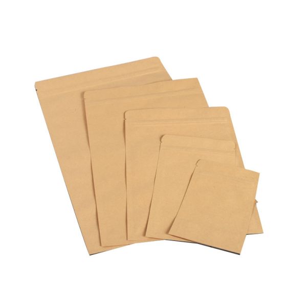 Wholesale Custom Flat-bottom Kraft Bag | Self-sealing Aluminum-plated (MOQ 50000, FDA Approved