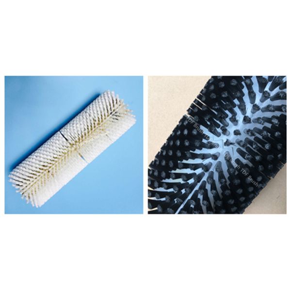Custom Zig-Zag Modular Roller Brush - Partial Replacement & Nylon Bristles