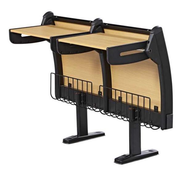Plywood Seat Back Folded Tablet School Student Desk Chair with Fire - Proof Plate