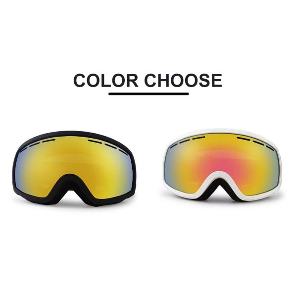 Black 150g Custom Anti Fog Removable Polarized Ski Goggles with UV400 Protection